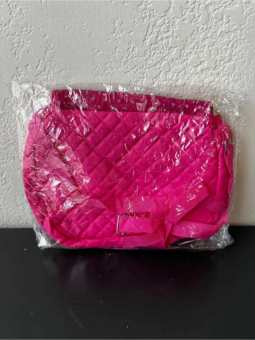 NWT Kids Pink Unicorn Quilted Crossbody Bag